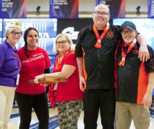 Bowling Team with Medals