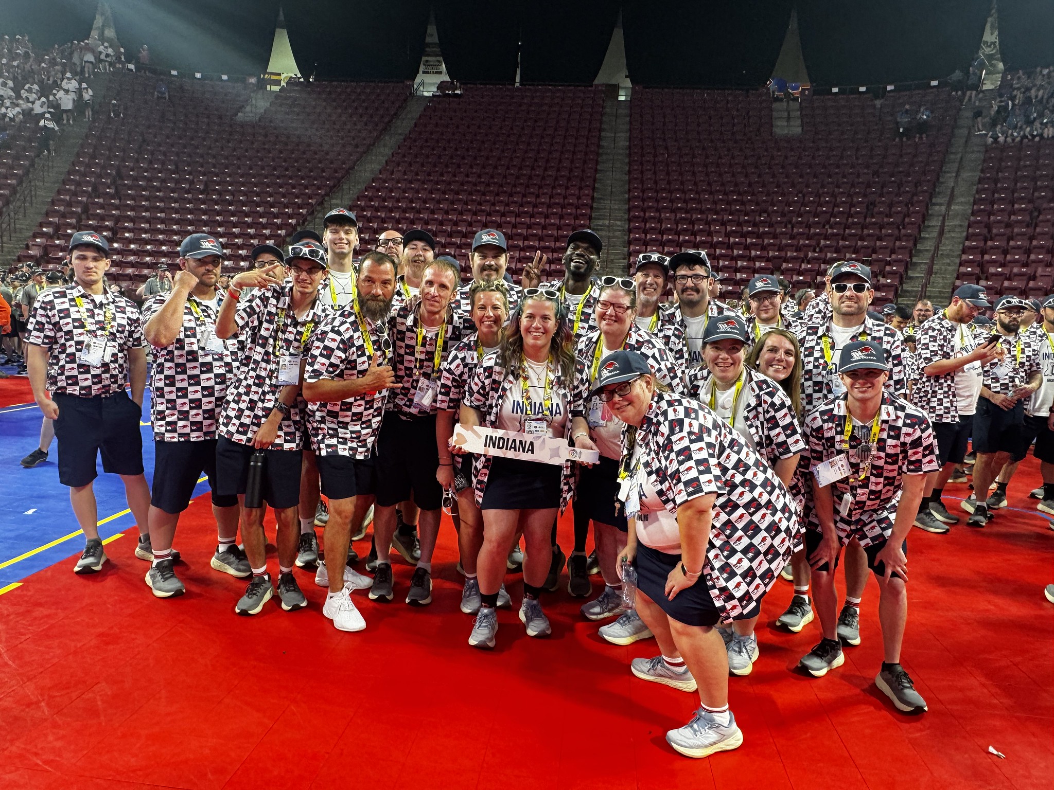 Team Indiana athlete celebrating